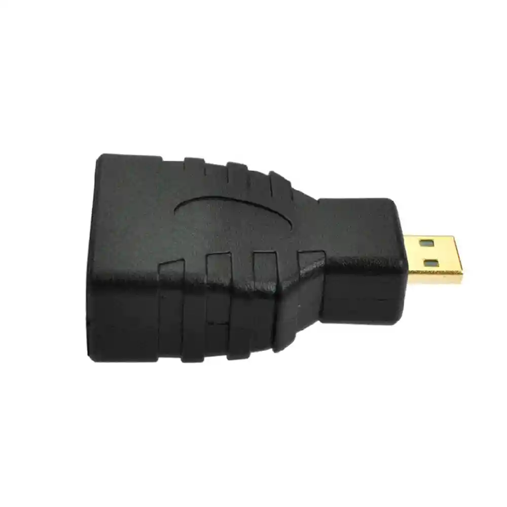 Convertidor De Puerto Micro Hdmi Macho A Hdmi Hembra