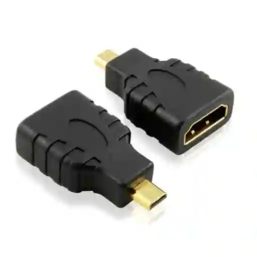 Convertidor De Puerto Micro Hdmi Macho A Hdmi Hembra