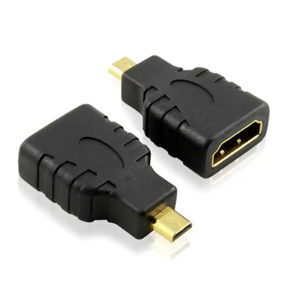 Convertidor De Puerto Micro Hdmi Macho A Hdmi Hembra