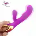Vibrador Sex Angel Ii Doble Estimulación Punto G Y Clitoris Recargable Usb