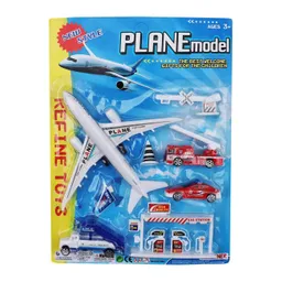 Set Avión Bomberos Carro Juguete Para Niños + Accesorios Dayoshop