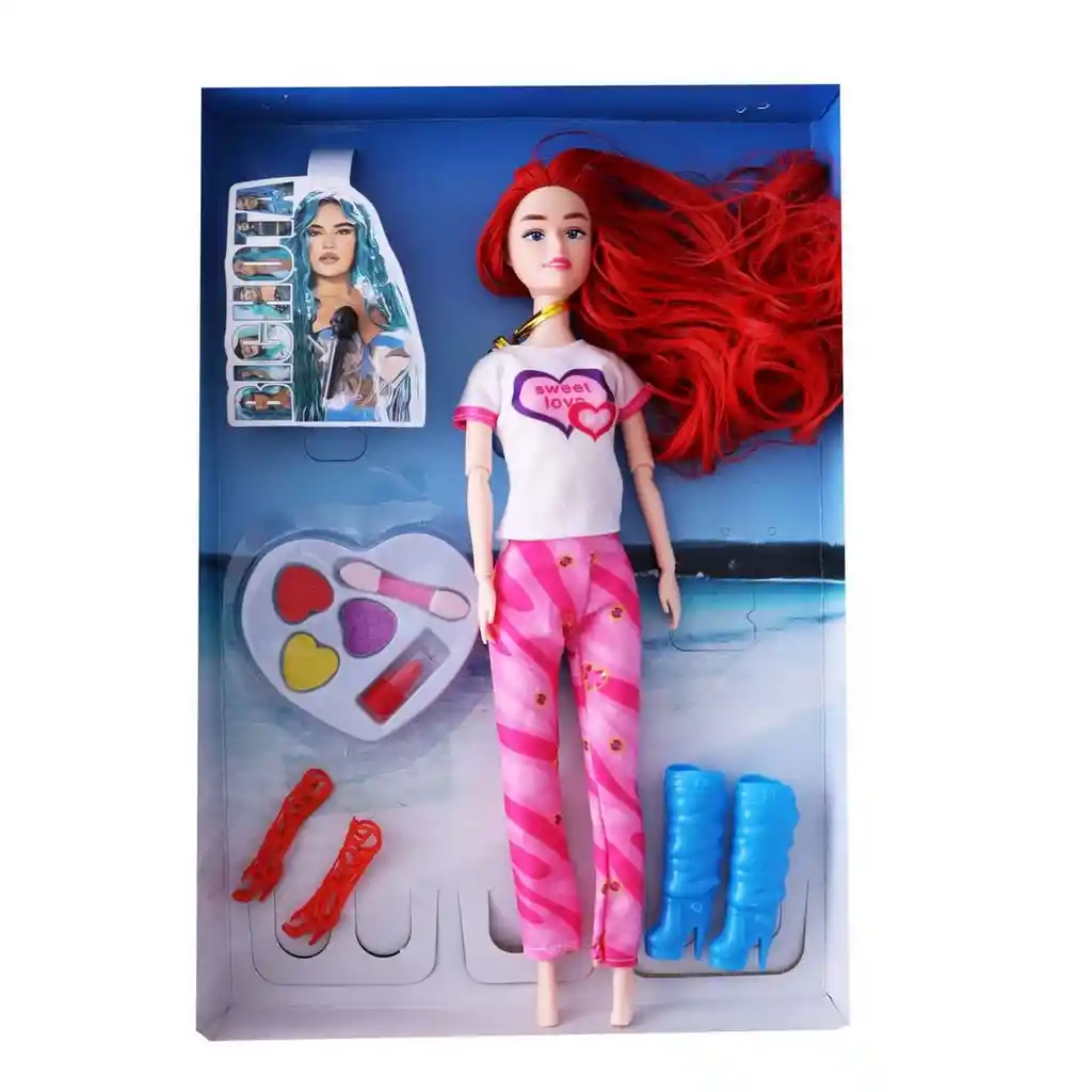 Muñeca Karol G La Bichota Sonido Vestido Y Maquillaje Niñas Dayoshop