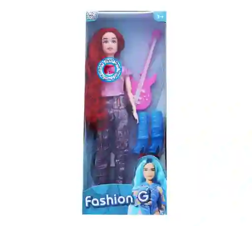 Muñeca Karol G La Bichota Guitarra Rock Con Luz Sonido Niñas Dayoshop