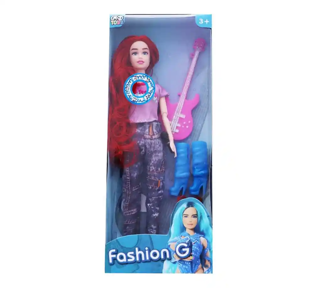 Muñeca Karol G La Bichota Guitarra Rock Con Luz Sonido Niñas Dayoshop