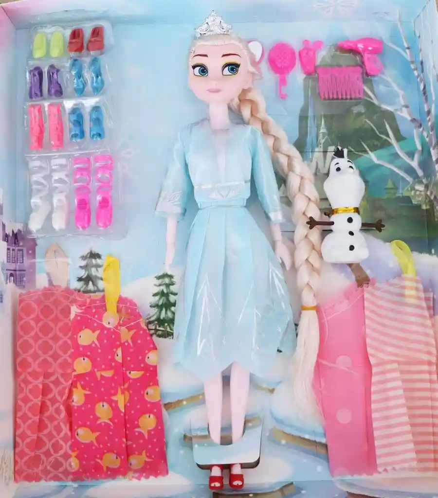 Set Muñecas Frozen Elsa Olaf Juguetes Princesas Frozen Dayoshop