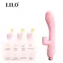 Vibrador Y Succionador Emily Lilo Doble Estimulación Rosado