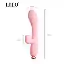 Vibrador Y Succionador Emily Lilo Doble Estimulación Rosado