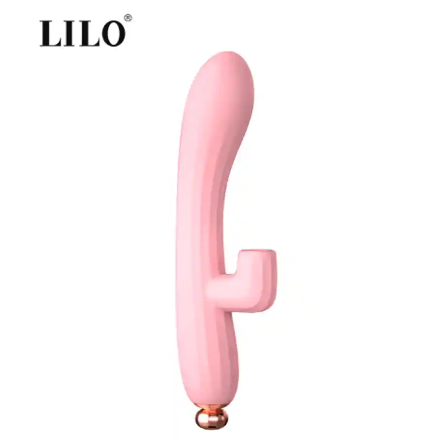 Vibrador Y Succionador Emily Lilo Doble Estimulación Rosado