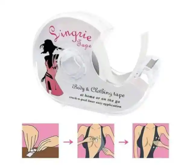 Cinta Doble Faz Invisible Multiusos Para Blusas Singrie Tape