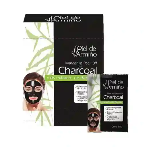 Mascarilla Peel Off Piel De Armiño Con Charcoal 30gr