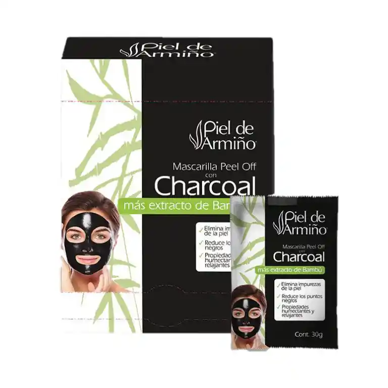 Mascarilla Peel Off Piel De Armiño Con Charcoal 30gr