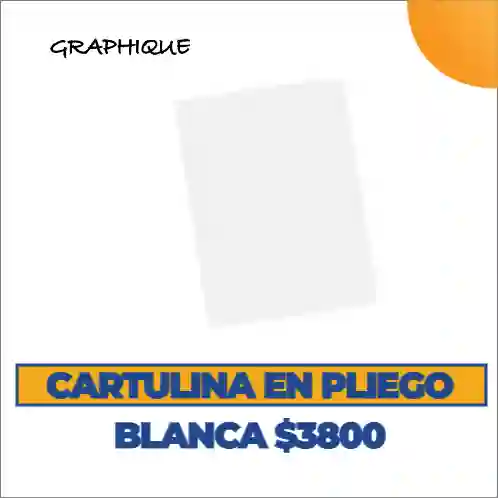 Cartulina En Pliego Blanco