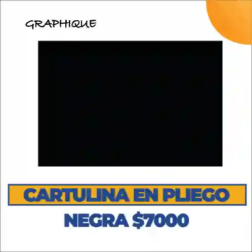 Cartulina Negra En Pliego