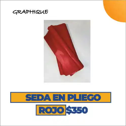 Seda Rojo En Pliego