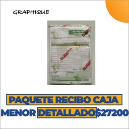 Recibo De Caja Menor Detallado Paquete X200 Und