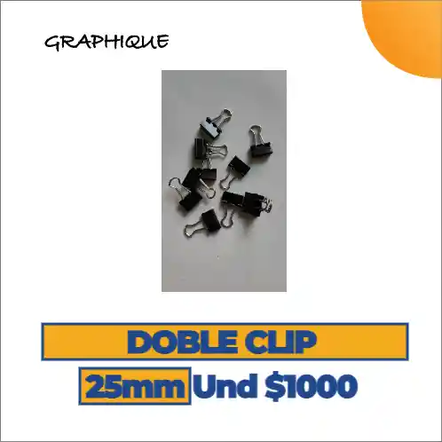Doble Clip 25 Mm