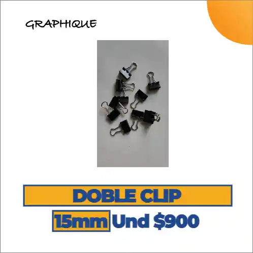 Doble Clip 15 Mm