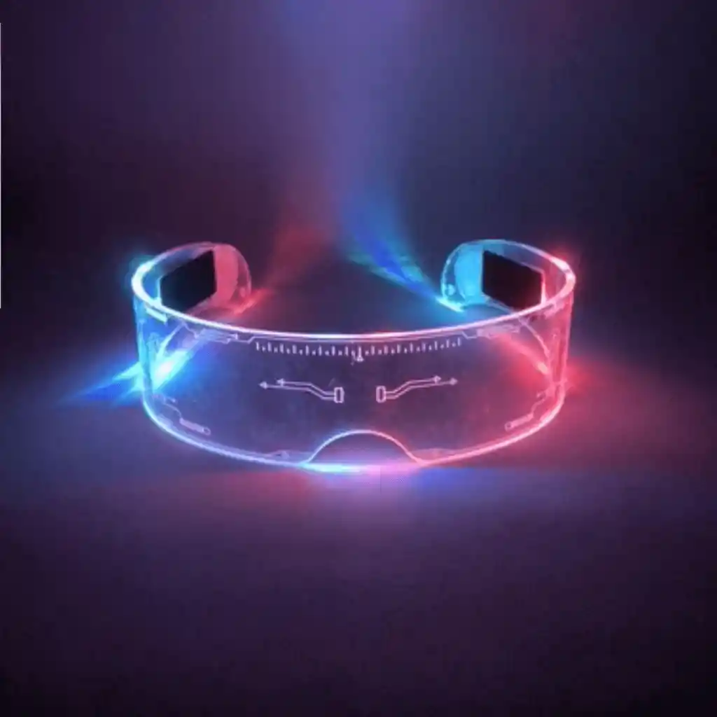Gafas Led Para Fiesta Luces De Colores Con Pilas