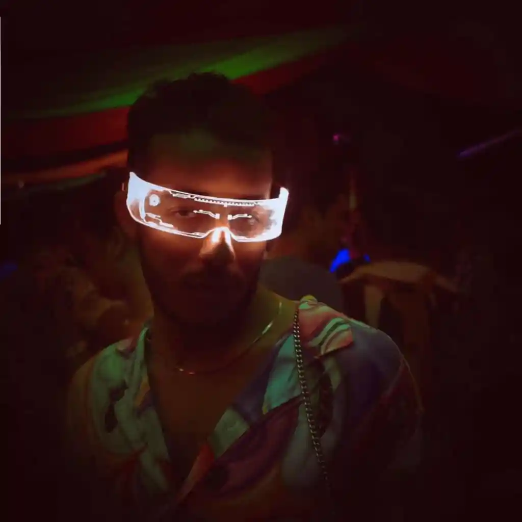 Gafas Led Para Fiesta Luces De Colores Con Pilas