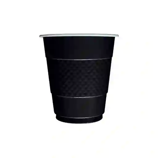 Vaso Desechable Deluxe Plastico 7 Oz Negro X 10 Sempertex