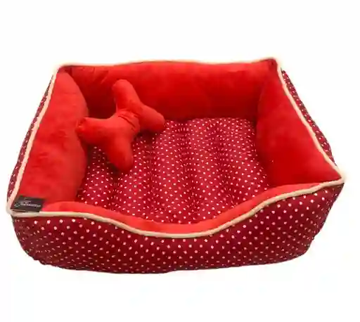 Cama Roja Con Puntos Talla M