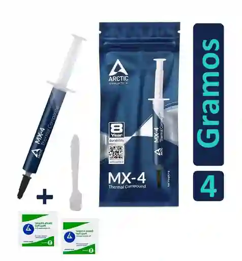 Crema Disipadora Arctic Mx-4 4 Gramos Original Sellada Pasta Refrigerante Térmica Xbox Computador