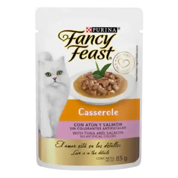 Fancy Feast Casserole Atún Y Salmón Pouch