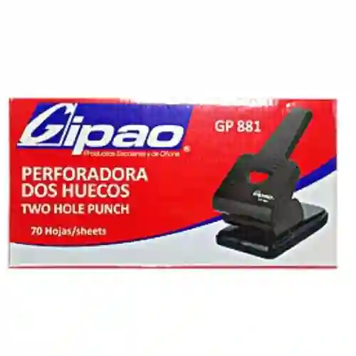 Perforadora Gipao 881, Dos Huecos, Semi Industrial