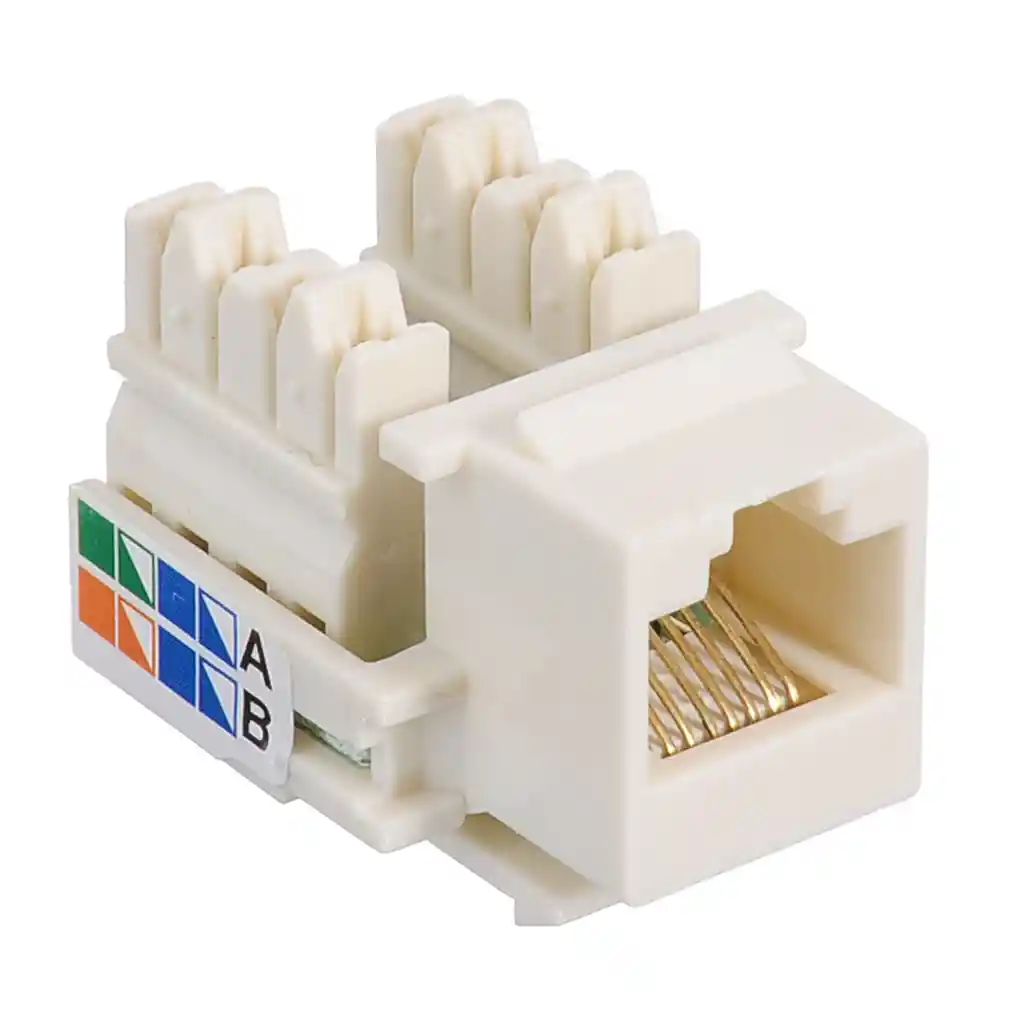 Jack Rj45 Hembra Cat 5e Tipo Keystone Para Toma Faceplate