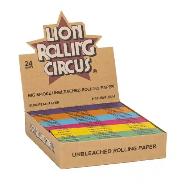 Lion Rolling Circus Unbleached King Size Cueros