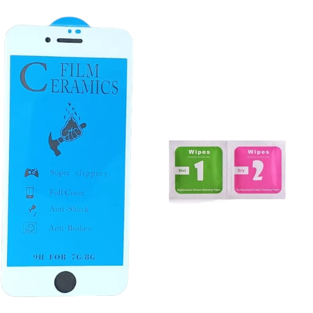 Vidrio Ceramico 10D Brillante Iphone 7/8