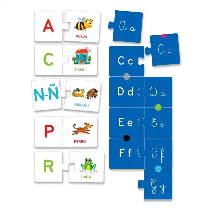 Juego Didáctico Memoria Juego De Mesa Aprendiendo Las Letras