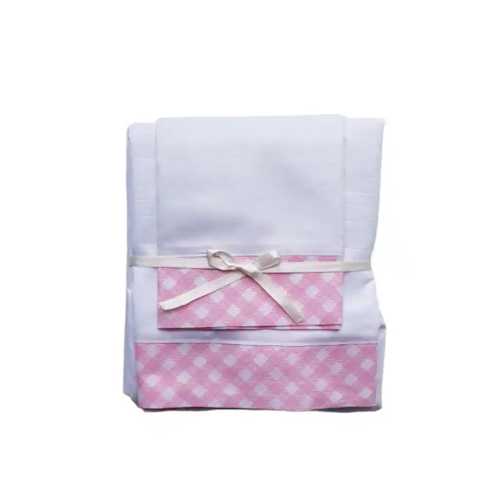 Sábanas Y Almohada Para Corral Cuadros Rosa