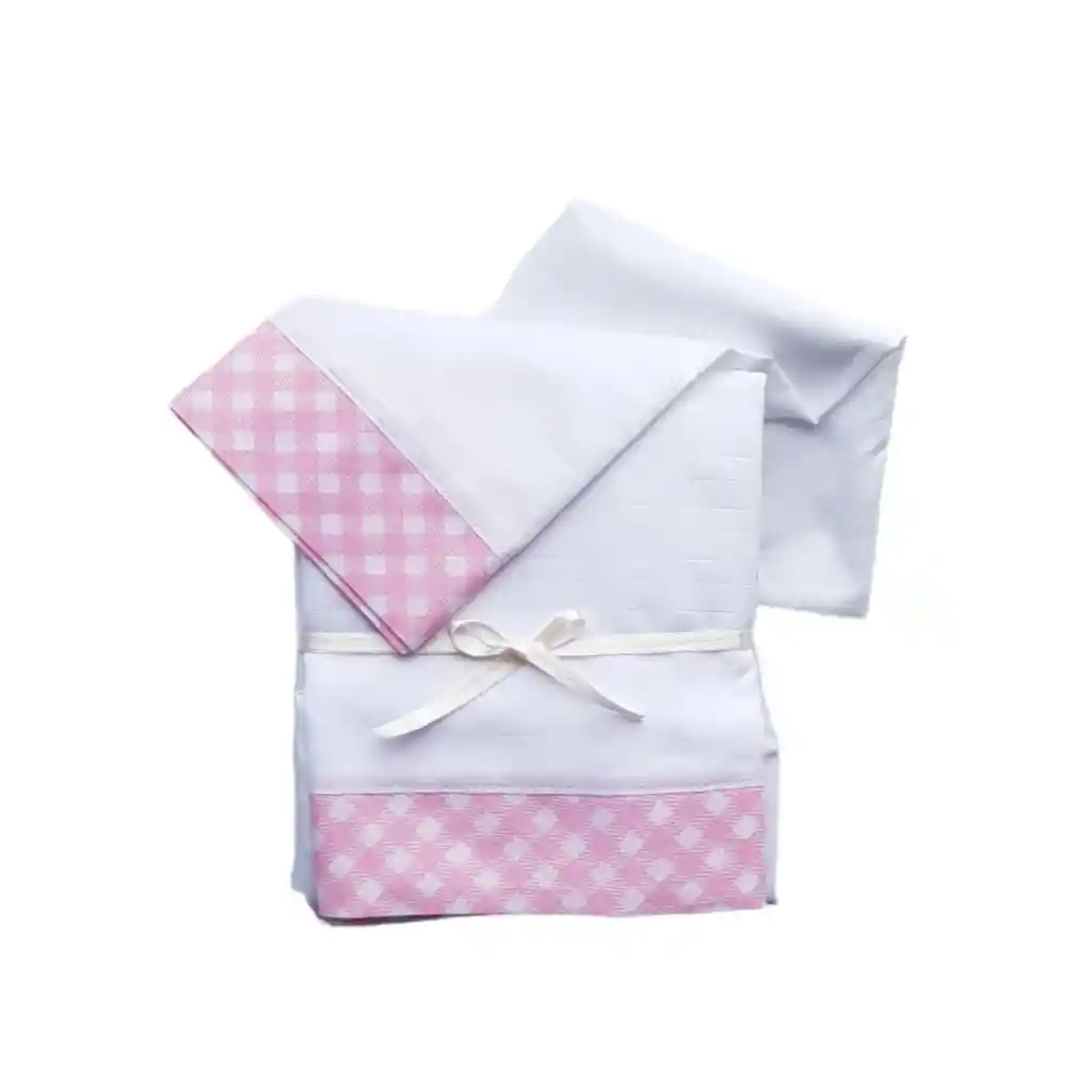 Sábanas Y Almohada Para Corral Cuadros Rosa