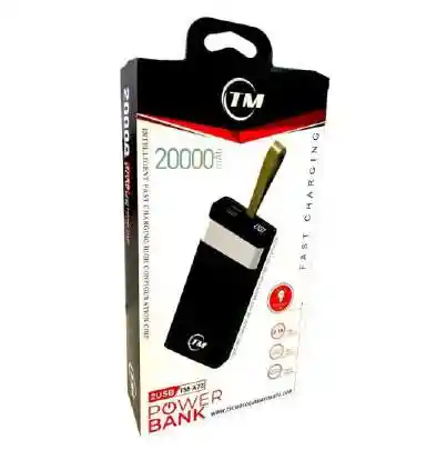 Power Bank Tm 20.000 Mah - 2 Puertos Usb