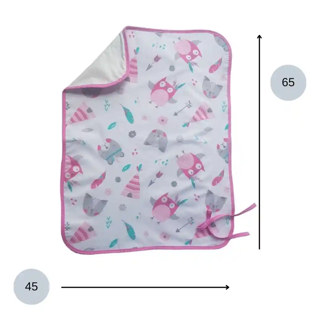 Cambiador Para Bebé- Bohos Rosa