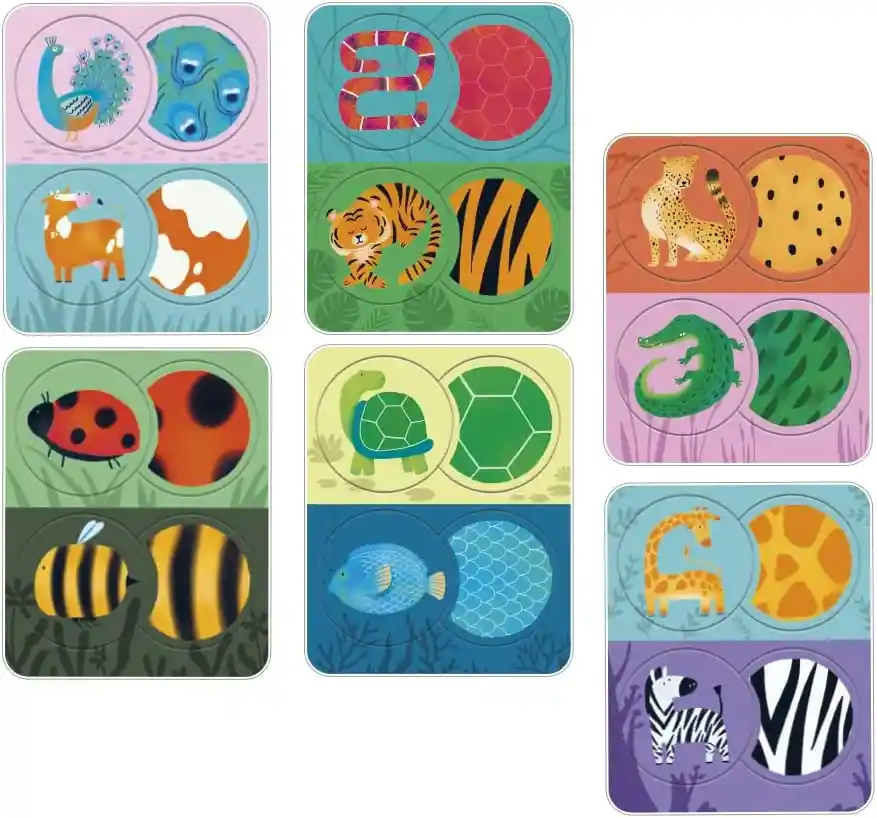 Rompecabezas Animales Y Texturas Montessori