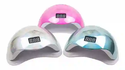 Lampara Led Uv Uñas Secado Metalizada 48 W Tornasol