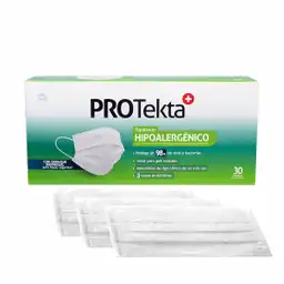 Protekta Tapabocas Desechable Hipoalergènico 3 Capas