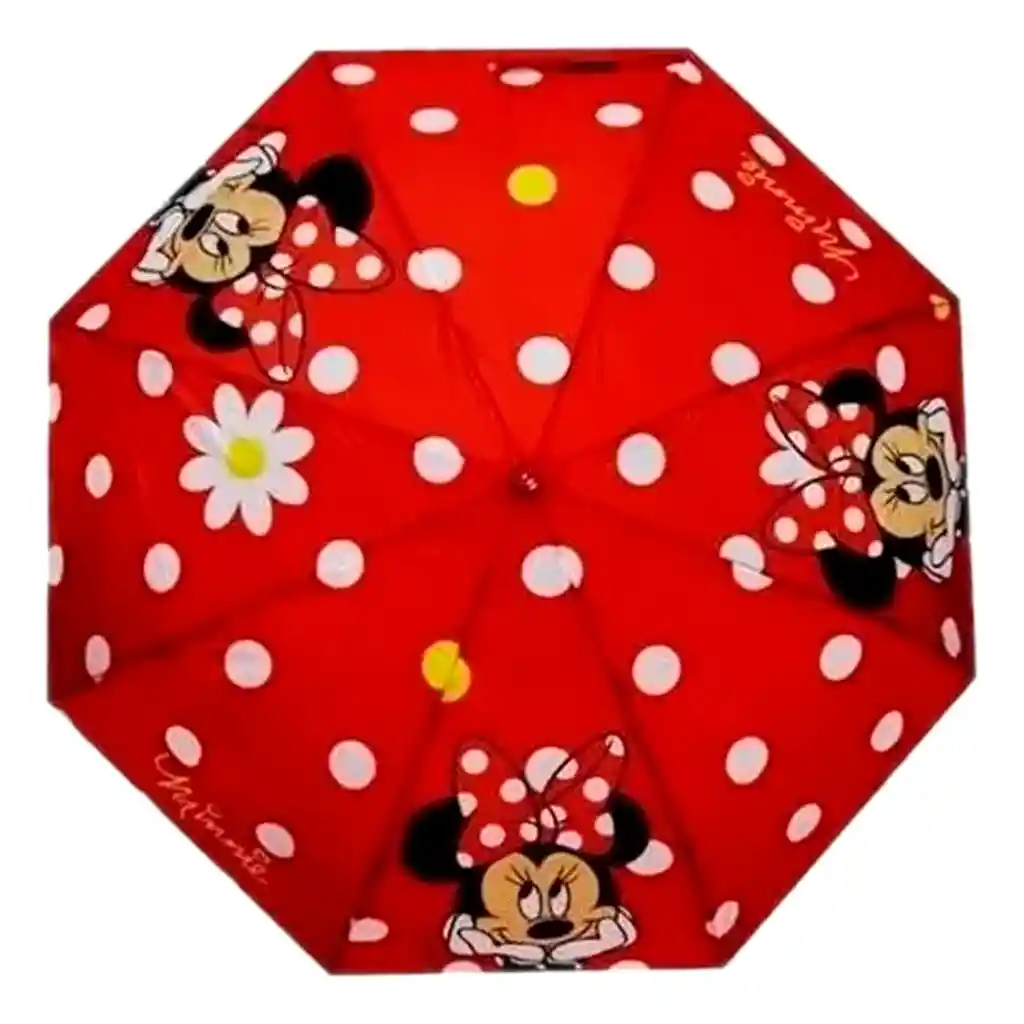 Sombrilla Mickey O Minnie De Bolso Manual Original (niña Aleatorio)