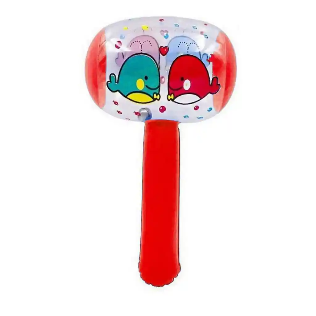 Martillo Maso Luces Led Pajaros Inflable Niños Juguete Dayoshop