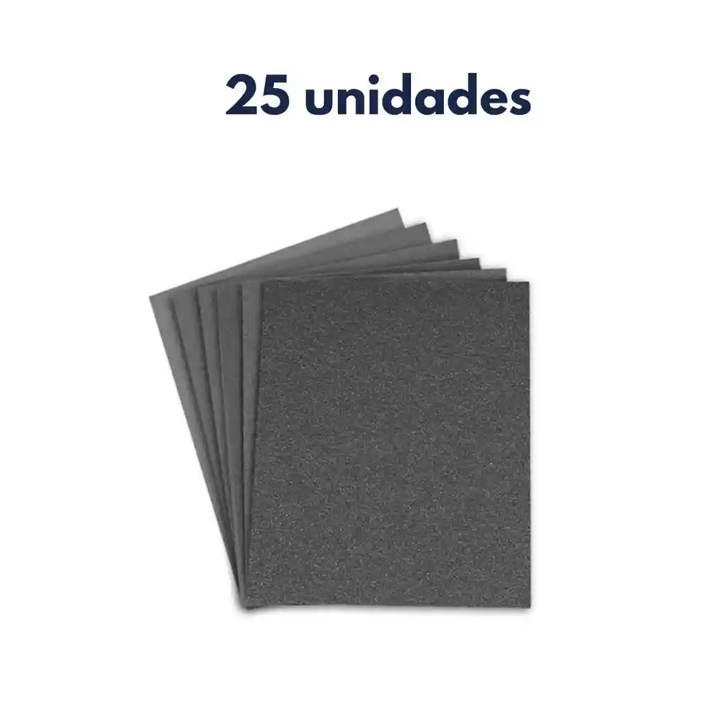 25 Unidades Lija De Agua Grano 600