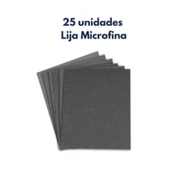 25 Unidades Lija De Agua Microfina Grano 2000