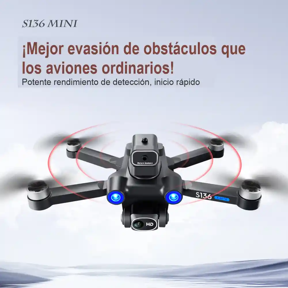 Drone Profesional Gps Sensor Obstáculos Cámara Hd S136 Mini