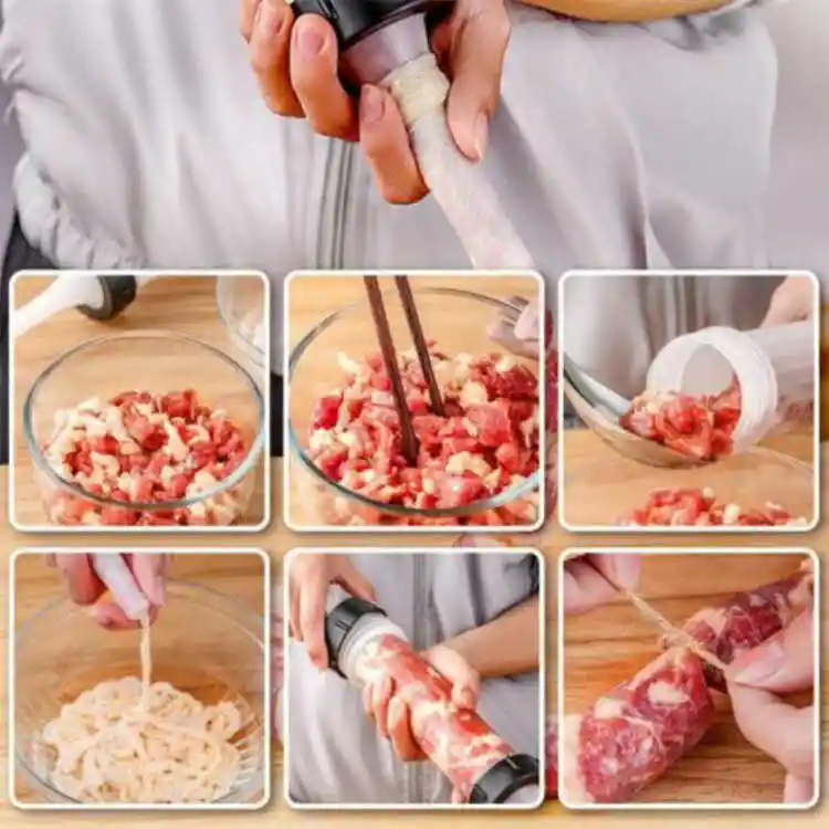 Máquina Manual Para Hacer Embutidos Como Chorizos, Salchichas Y Longaniza