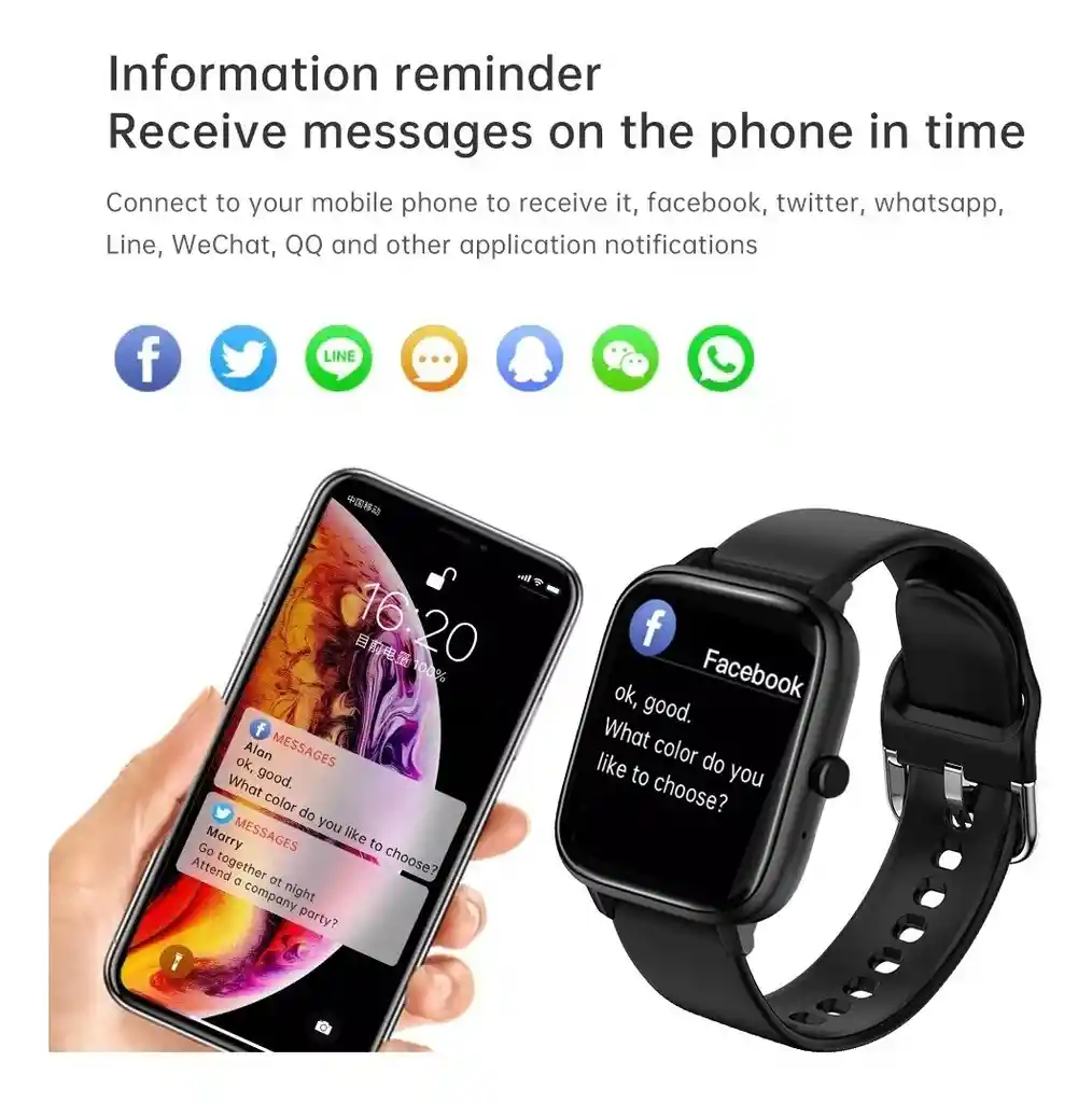 Smartwatch Reloj Inteligente Bluetooth Fitness Llamadas