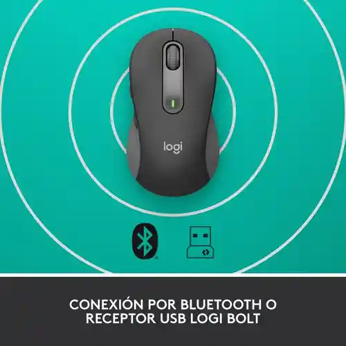 Mouse Logitech Signature M650 Negro Bluetooht Silencioso