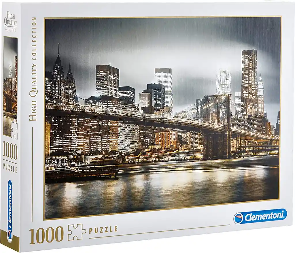 Rompecabezas 1000 Piezas Adulto New York Noche Clementoni