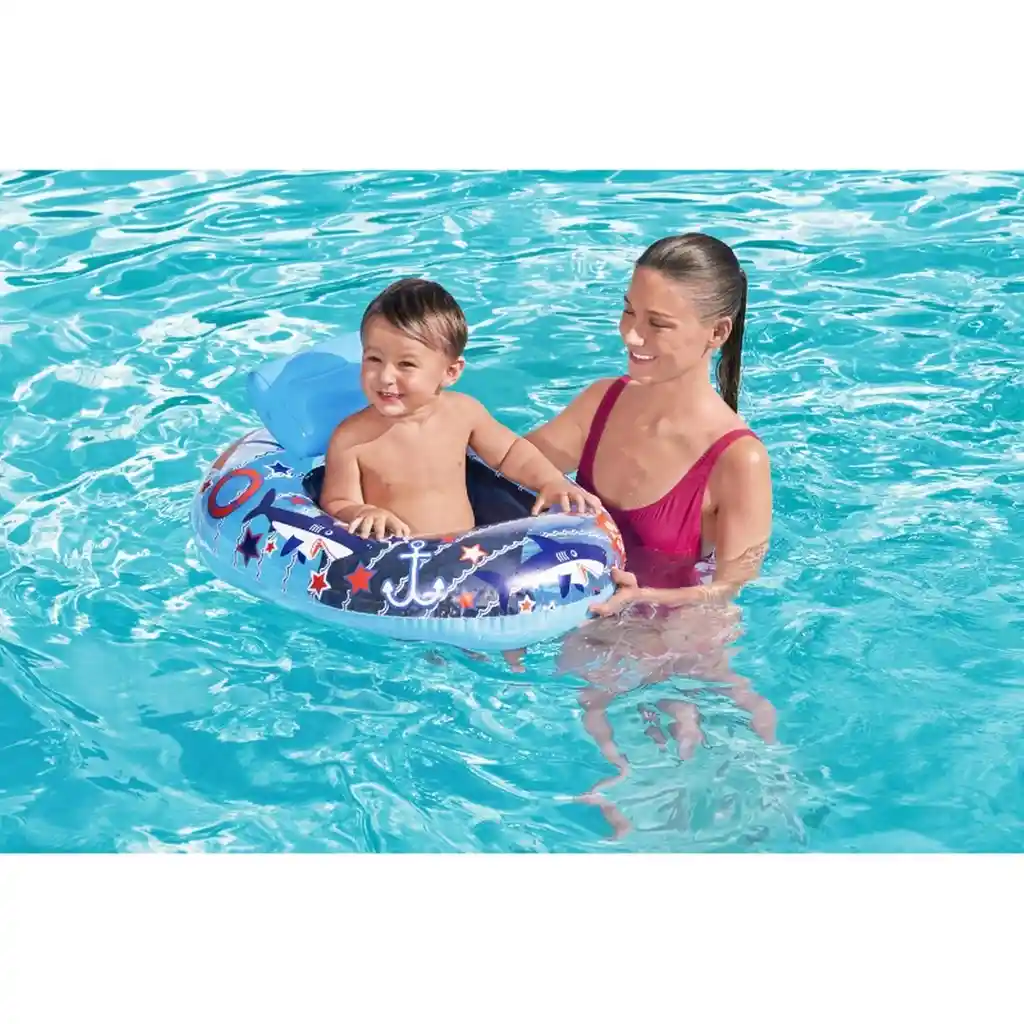 Flotador Bote Lancha Pez Tiburón Disney Bestway 34126 Dayoshop