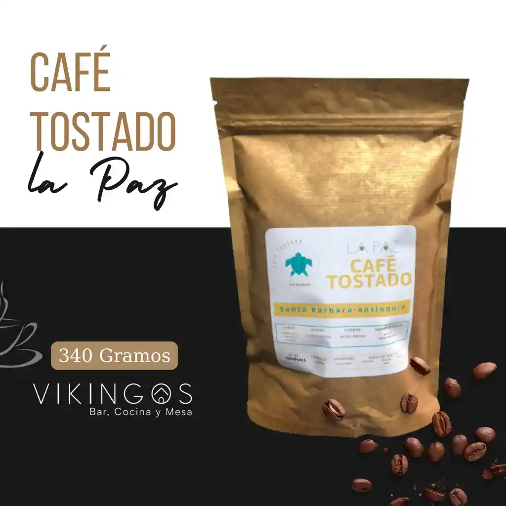 Café Tostado La Paz 340g Molienda Gruesa